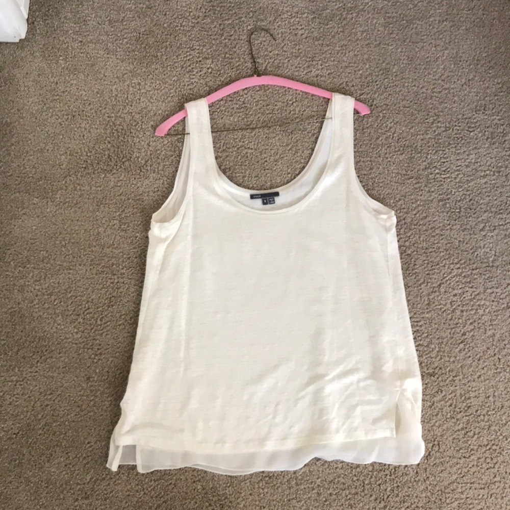 Double layer white top from VINCE